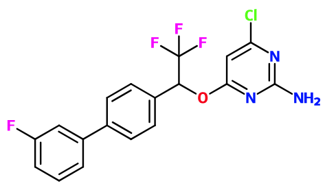 (image for) MC085523 4-Chloro-6-[2,2,2-trifluoro-1-(3'-fluoro[1,1'-biphenyl]-4-yl)ethoxy]-2-pyrimidinamine 